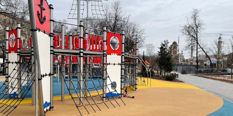 Место самостроя в районе Коптево заняли детская площадка и сквер
