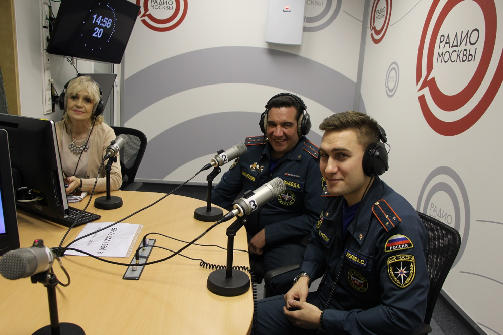 Асы беспилотной авиации МЧС САО в прямом эфире на «Радио Москвы»